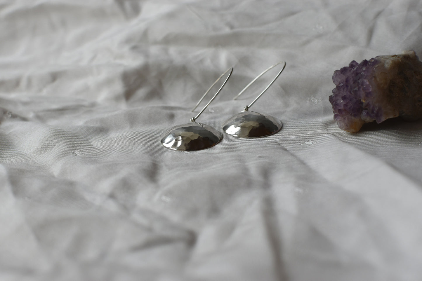 Boucles d'oreilles pendantes - Venus - Collection astrale - Argent massif