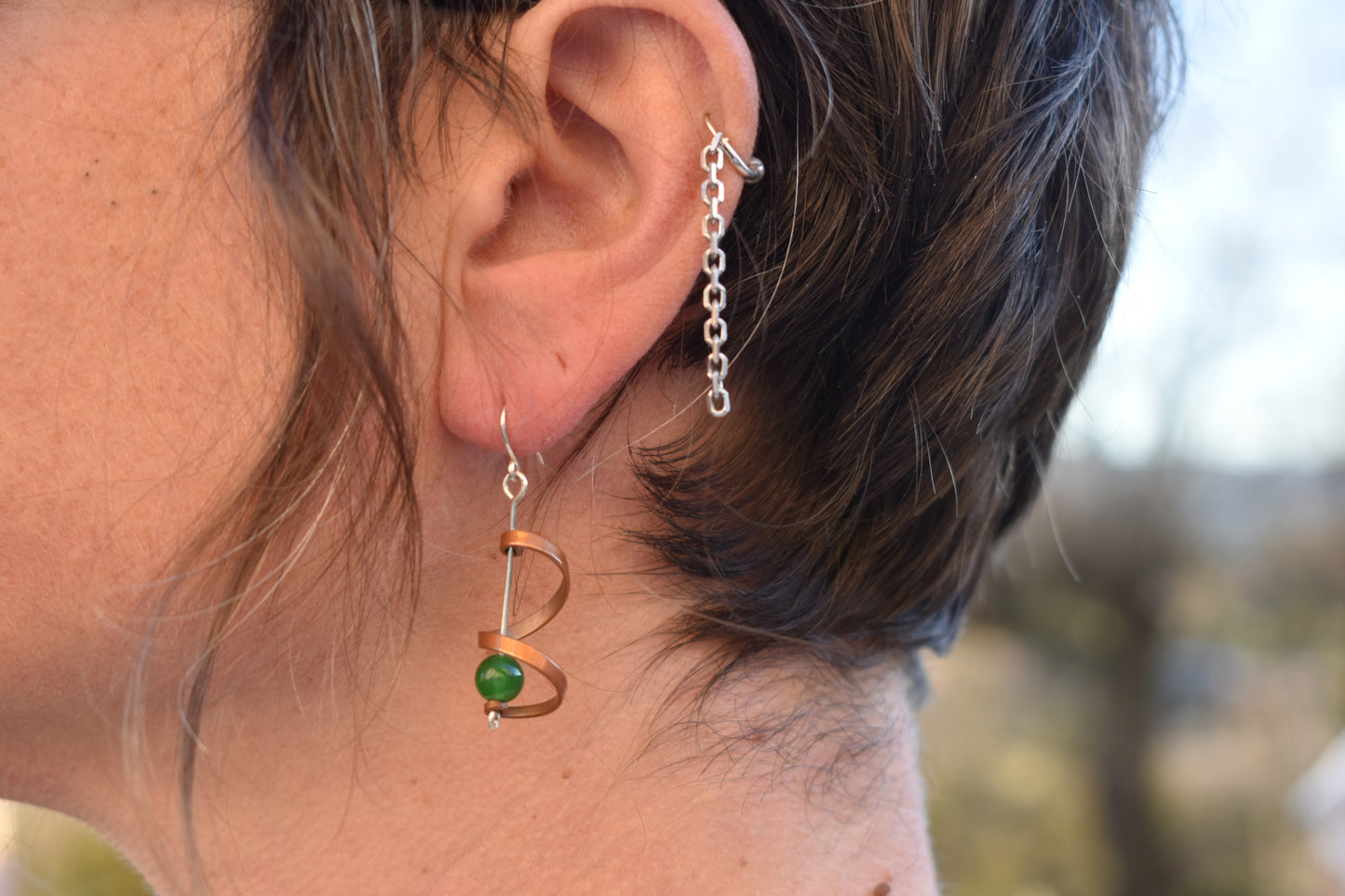 Boucles d'oreilles "tournicoti" pour habiller son oreille de fantaisie