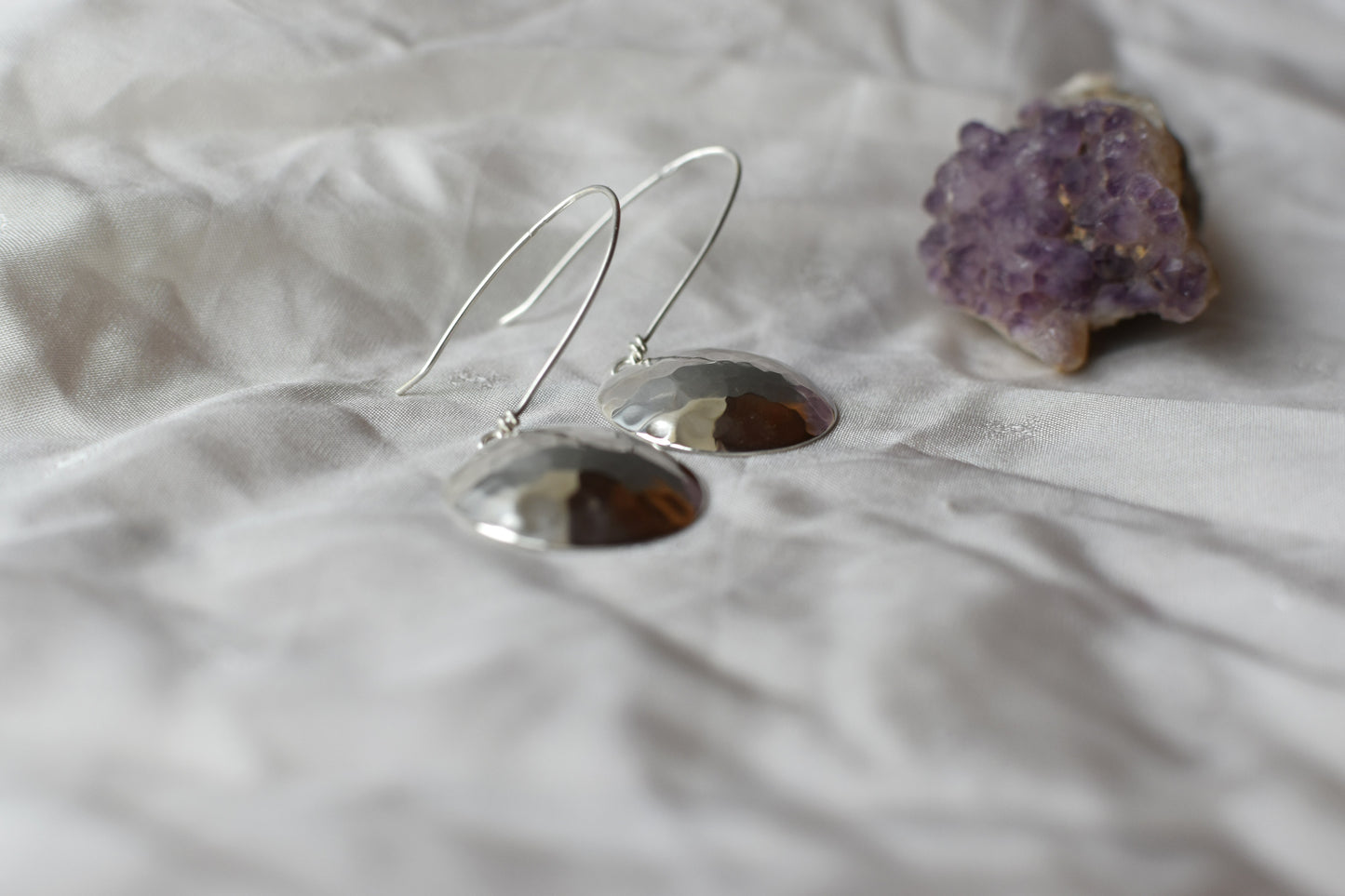 Boucles d'oreilles pendantes - Venus - Collection astrale - Argent massif