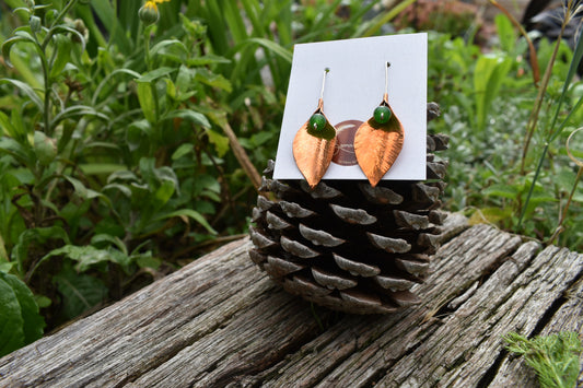Boucle d'oreille feuille, le végétal à vos oreilles