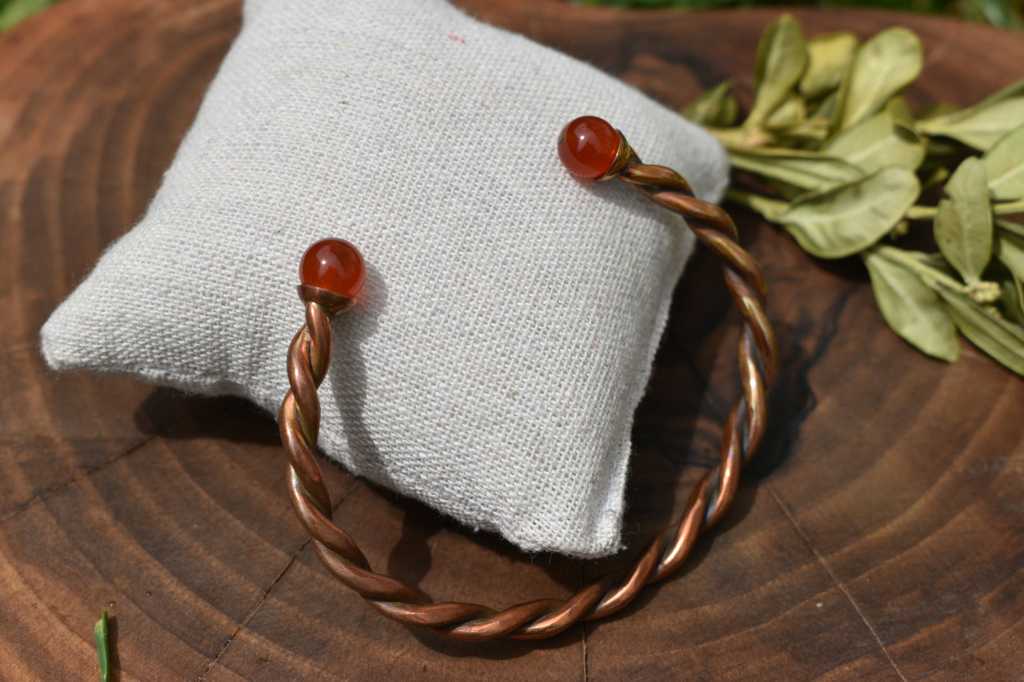 Bracelet torque cuivre